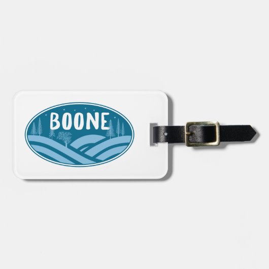Boone North Carolina buiten Bagagelabel (Voorkant horizontaal)