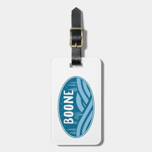 Boone North Carolina buiten Bagagelabel (Voorkant verticaal)