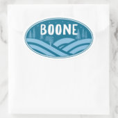 Boone North Carolina buiten Ovale Sticker (Tas)