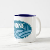 Boone North Carolina buiten Tweekleurige Koffiemok (Voorkant rechts)