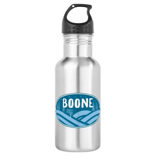 Boone North Carolina Buitenactiviteiten Waterfles (Voorkant)