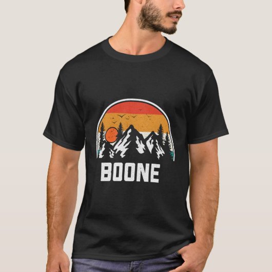 Boone North Carolina NC bergen wandelen T-shirt (Voorkant)
