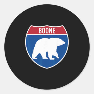 Boone North Carolina Nc Interstate Snelweg Weg Tr Ronde Sticker