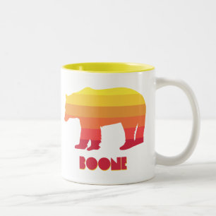 Boone North Carolina Rainbow Beer Tweekleurige Koffiemok