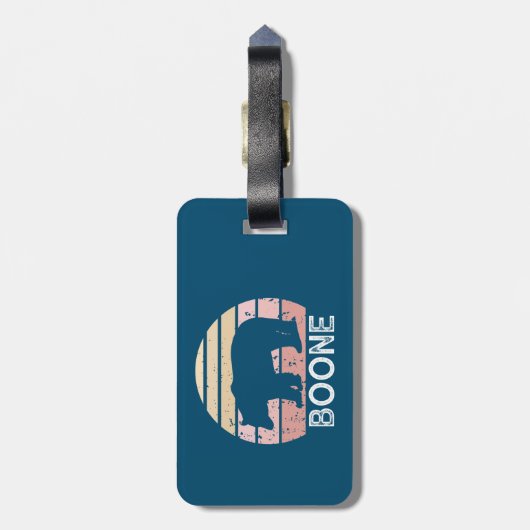 Boone North Carolina Retro Beer Bagagelabel (Achterkant verticaal)