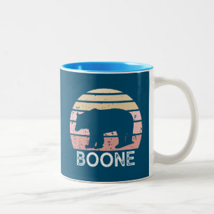 Boone North Carolina Retro Beer Tweekleurige Koffiemok