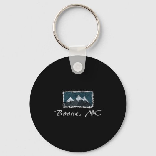 Boone North Carolina Winterskiën Fun Sleutelhanger (Voorkant)