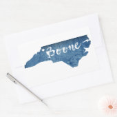 Boone North Carolina Wood Grain Rechthoekige Sticker (Envelop)