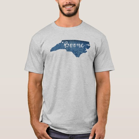 Boone North Carolina Wood Grain T-shirt (Voorkant)