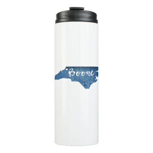 Boone North Carolina Wood Grain Thermosbeker (Voorkant)