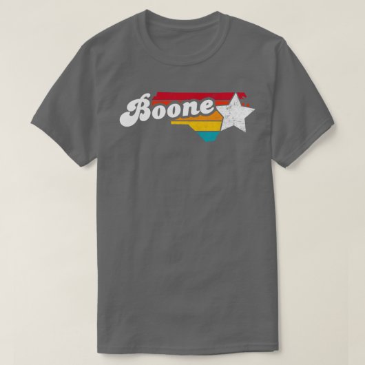 Boone North olina  Verdrietig Souvenir 2 T-shirt (Design voorkant)