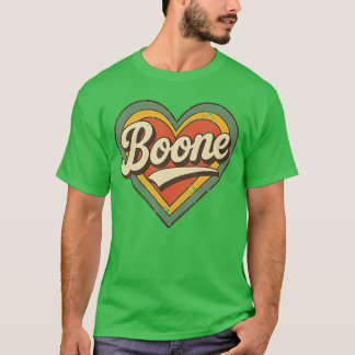 Boone Retro Vintage Hart Loveypography Design gif T-shirt