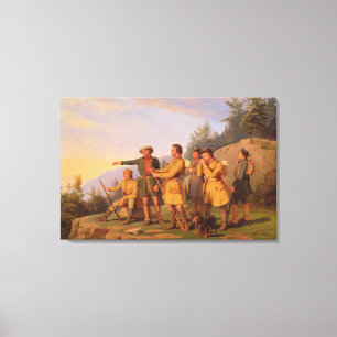 Boone's eerste Uitzicht van Kentucky Canvas Afdruk