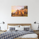 Boone's eerste Uitzicht van Kentucky Canvas Afdruk (Insitu (Slaapkamer))