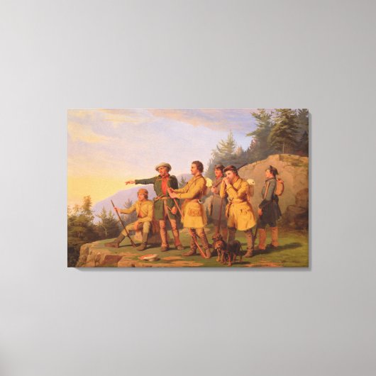 Boone's eerste Uitzicht van Kentucky Canvas Afdruk (Voorkant)