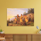 Boone's eerste Uitzicht van Kentucky Canvas Afdruk (Insitu (Woonkamer))