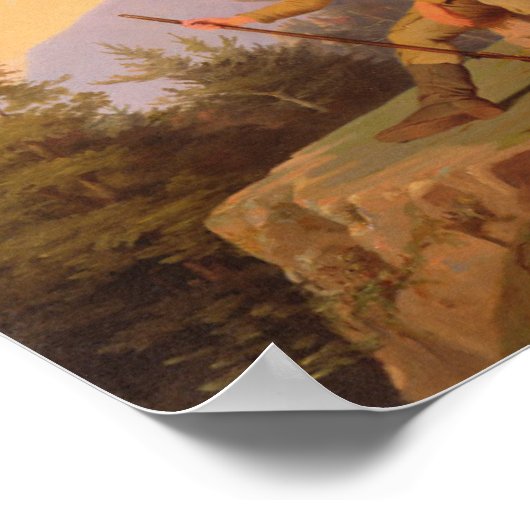 Boone's eerste Uitzicht van Kentucky Poster (Hoek)