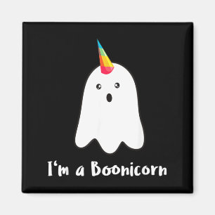 BOOnicorn Boo Geest Eenhoorn Halloween Grappig Magneet