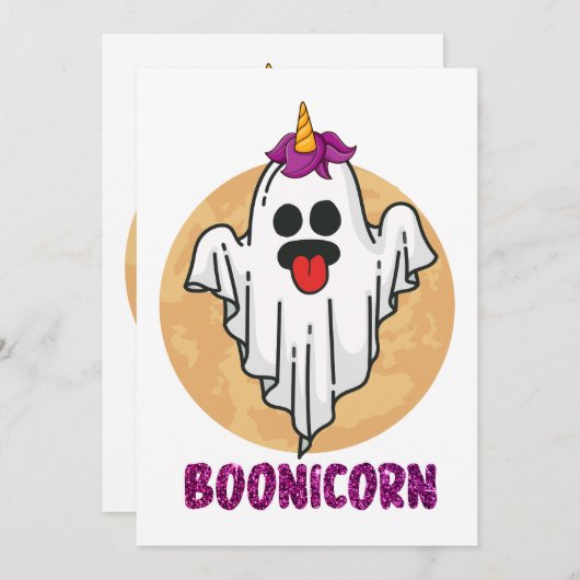 boonicorn | Halloween Kaart (Voorkant / Achterkant)