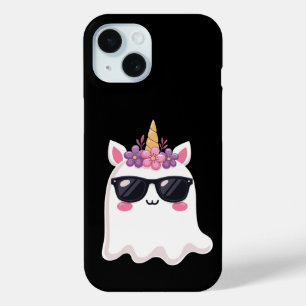 Boonicorn Halloween Schattigee Eenhoorn Boo Ghost  iPhone 15 Case