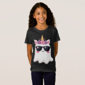 Boonicorn Halloween Schattigee Eenhoorn Boo Ghost  T-shirt (Voorkant volledig)