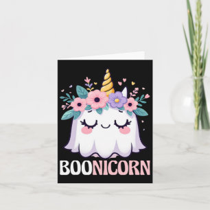 Boonicorn Unicorn Ghost Halloween Mannen Vrouwen K Kaart