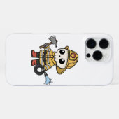 Boonis als brandweerman iPhone hoesje (Achterkant horizontaal)