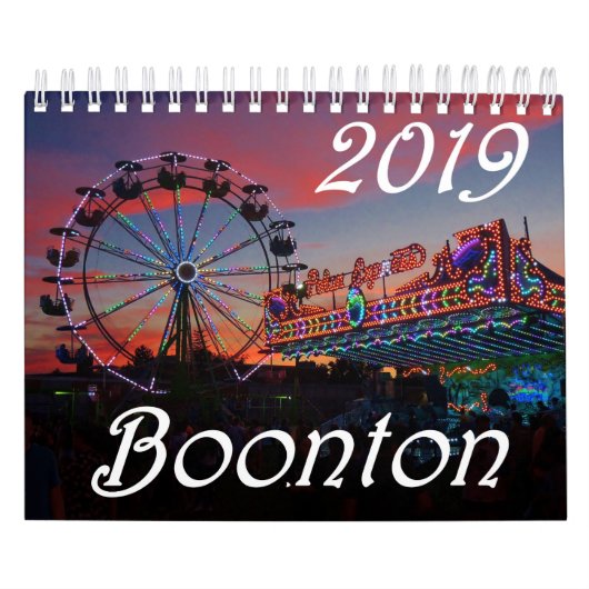 Boonton New Jersey 2019 15-maands kalender (Hoes)