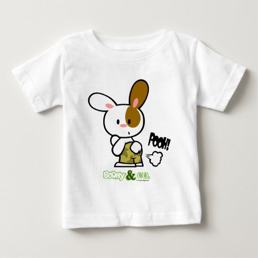 Boony & Co. Boony Pooh White Baby Shirten (Voorkant)