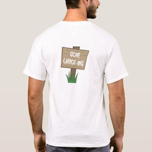 Boony "Gone-Carrot-ing" witte Shirten T-shirt (Achterkant)