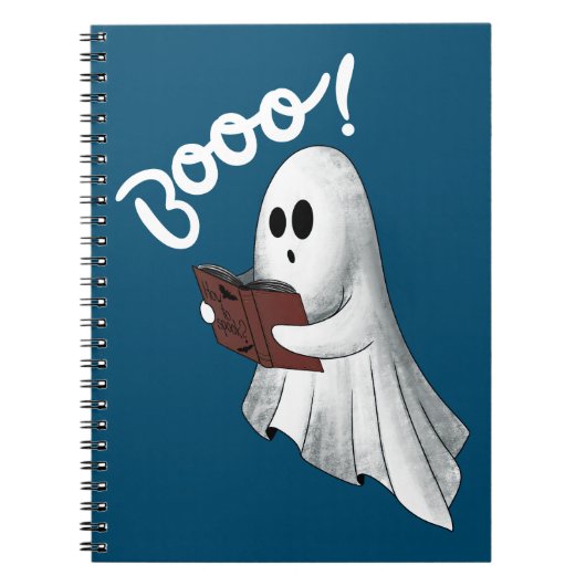 Booo ghost white notitieboek (Voorkant)