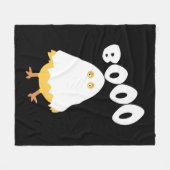 Booo Halloween Ghost Chicken funny tshirt Fleece Deken (Voorkant (Horizontaal))