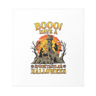Booo Spooktacular Halloween Hek Ketel Kasteel  Notitieblok