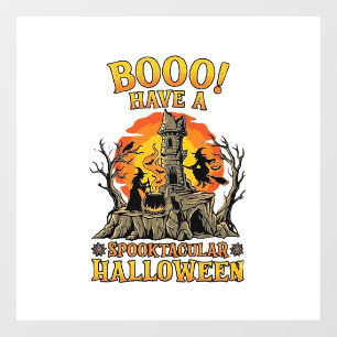 Booo Spooktacular Halloween Hek Ketel Kasteel Raamsticker