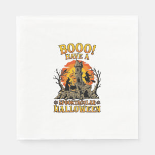 Booo Spooktacular Halloween Hek Ketel Kasteel Servet