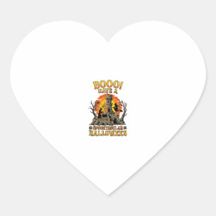 Booo Spooktacular Halloween Heksketel Kasteel  Hart Sticker