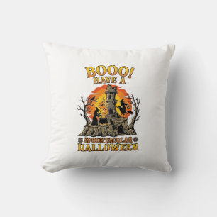 Booo Spooktacular Halloween Heksketel Kasteel Kussen