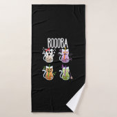Boooba Kawaii Boba Tea Drink Cat Lover Halloween G Badhanddoek (Badhanddoek)