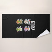 Boooba Kawaii Boba Tea Drink Cat Lover Halloween G Badhanddoek (Badhanddoek)