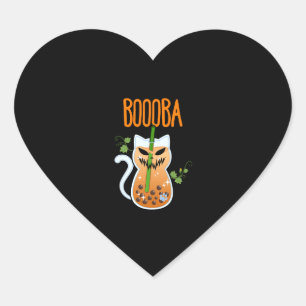 Boooba Kawaii Boba Tea Drink Cat Lover Halloween G Hart Sticker