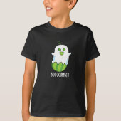 Booocumber Funny Ghost Cucumber Pun Dark BG T-shirt (Voorkant)