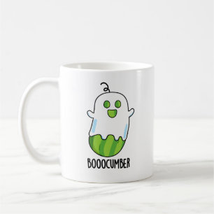 Booocumber Funny Ghost Cucumber Pun Koffiemok