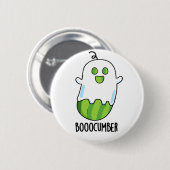 Booocumber Funny Ghost Cucumber Pun Ronde Button 5,7 Cm (Voorkant /achterkant)