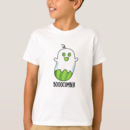 Booocumber Funny Ghost Cucumber Pun T-shirt (Voorkant)