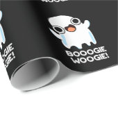 Booogie Woogie Funny Music Ghost Pun Dark BG Cadeaupapier (Rol Hoek)
