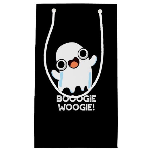Booogie Woogie Funny Music Ghost Pun Dark BG Klein Cadeauzakje (Voorkant)