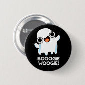 Booogie Woogie Funny Music Ghost Pun Dark BG Ronde Button 5,7 Cm (Voorkant /achterkant)