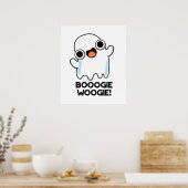 Booogie Woogie Funny Music Ghost Pun Poster (Keuken)