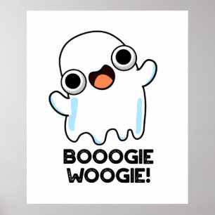 Booogie Woogie Funny Music Ghost Pun Poster