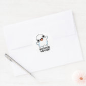 Booogie Woogie Funny Music Ghost Pun Ronde Sticker (Envelop)